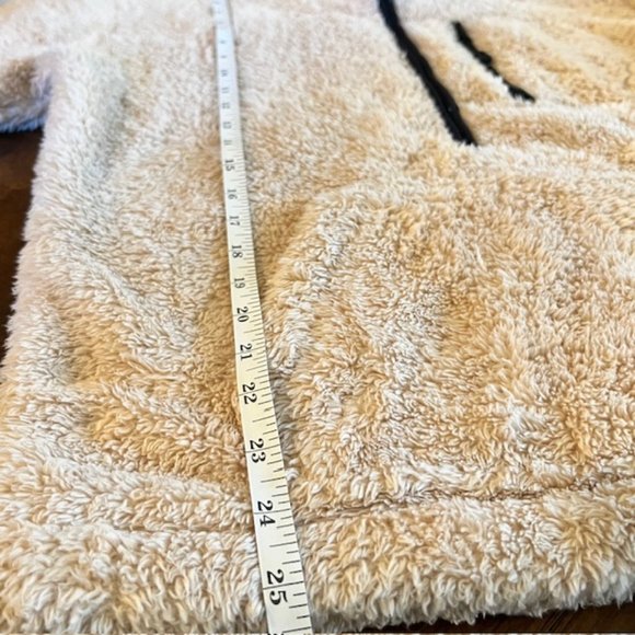 Pink Victoria Secrete, Beige fleece pullover, Small, Women's - Picture 2 of 7